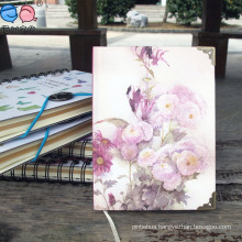 64k Flower Hardcover Paper Notebooks with Copper (XLJ64128-X02)